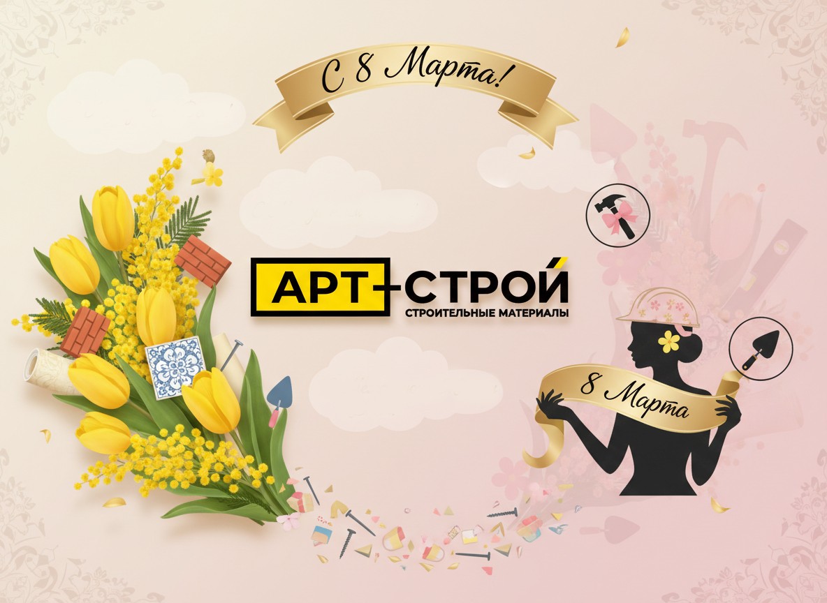 Холдинг «АРТ-СТРОЙ» поздравляет с 8 Марта!