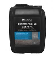 MEDERA 160 Anti-Frost -15°С.Добавка на основе формиата натрия для бетонов и растворов, для работ при t не ниже -15ºС. 5 литров.