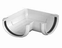 ТН ОПТИМА угол желоба 90° (D120/80), белый, шт