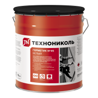 Герметик бутил-каучуковый Технониколь №45 (белый), ведро 16 кг