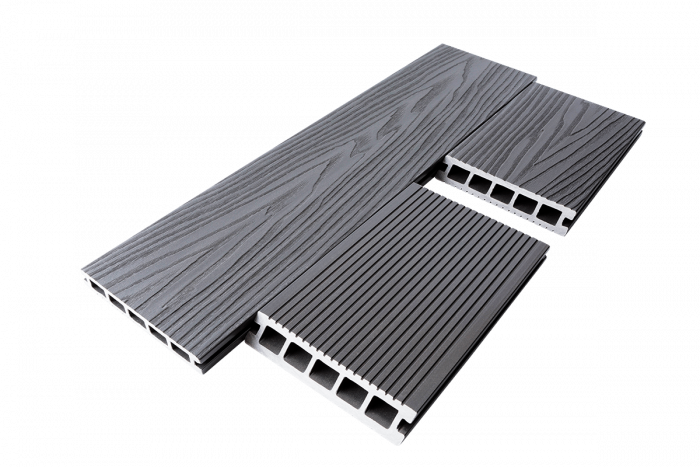 Террасная доска T-DECKS PREMIUM 3D LIGHT CLASSIC (серый)