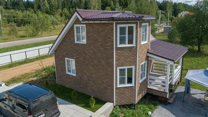 ТЕХНОНИКОЛЬ HAUBERK фасадная плитка, Кирпич​ Песчаный (2 кв.м.)