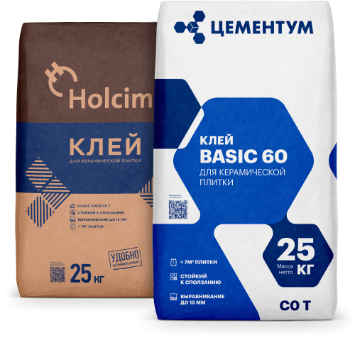 Клей для керамической плитки BASIC 60