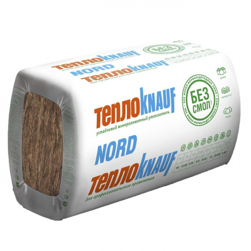 Теплоизоляция Knauf ТеплоKnauf Nord 33 1250х600х100 мм 6 плит в упаковке