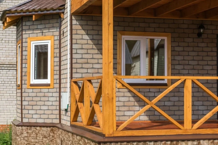 ТЕХНОНИКОЛЬ HAUBERK фасадная плитка, Камень Травертин (2,2 кв.м.)