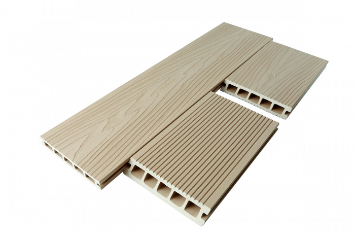Террасная доска T-DECKS PREMIUM 3D LIGHT CLASSIC (слоновая кость)