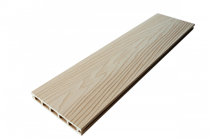 Террасная доска T-DECKS PREMIUM 3D LIGHT CLASSIC (слоновая кость)