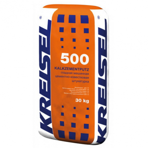 Штукатурка цементно-известковая Kreisel 500 Kalkzement-maschinenputz 30 кг