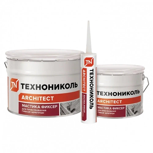 Мастика для гибкой черепицы ТЕХНОНИКОЛЬ №23 (Фиксер), ведро 12 кг