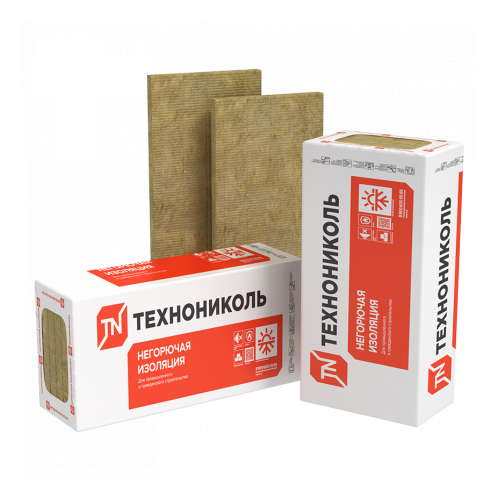 Теплоизоляция (базальт) ТЕХНОНИКОЛЬ Техноруф В Проф 1200х600х50 (0,144 куб.м., 2,88 кв.м., 4 плиты)