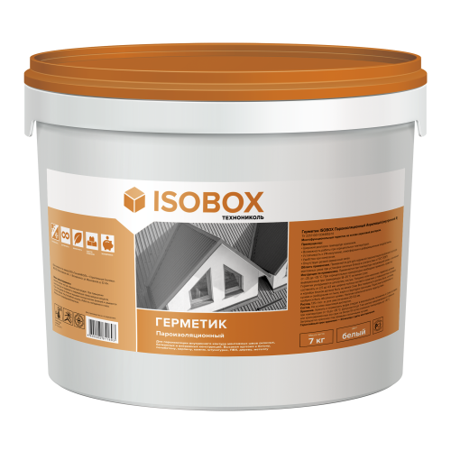 Герметик ISOBOX Пароизоляционный Акриловый (внутренний Б), 7кг