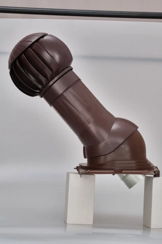 Готовый комплект Gervent, изолированный, кровли UNIVERSAL, 125/160 мм, коричневый