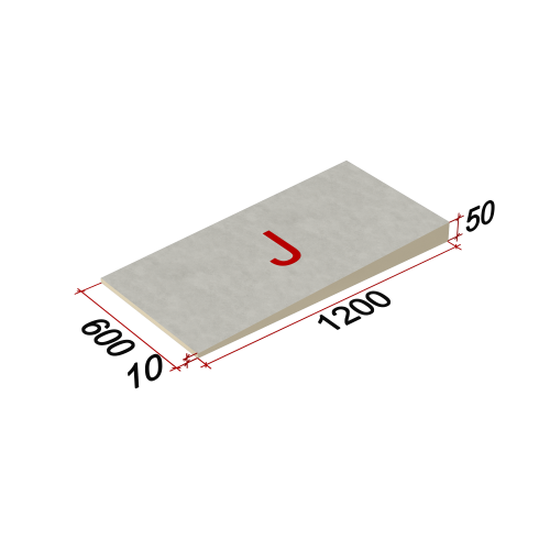 LOGICPIR SLOPE-3,4% (J) СХМ/СХМ Г4 1200х600х10-50