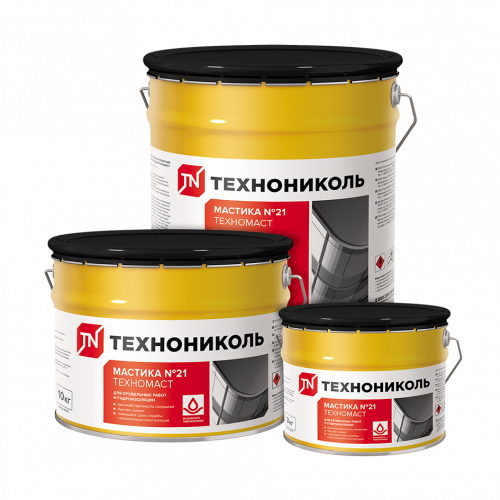 Мастика кровельная ТЕХНОНИКОЛЬ №21 (Техномаст), ведро 10 кг