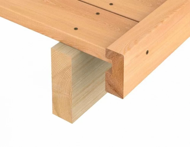 Лаги для дачной дорожки из лиственницы 45×95×2000 мм, упаковка