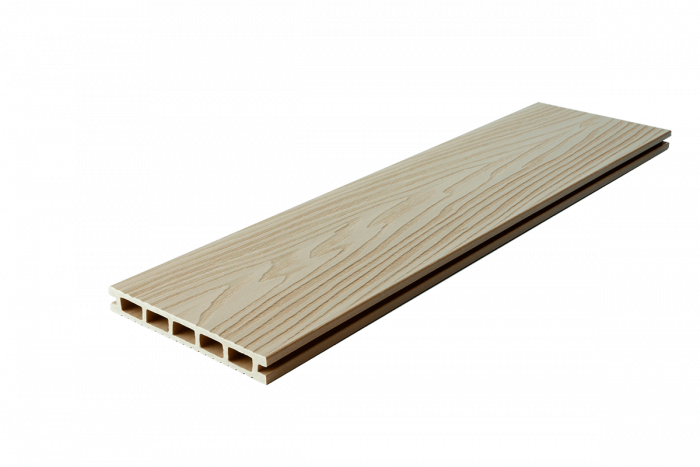 Террасная доска T-DECKS PREMIUM 3D LIGHT CLASSIC (слоновая кость)