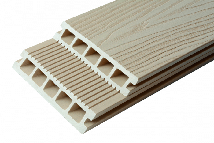 Террасная доска T-DECKS PREMIUM 3D LIGHT CLASSIC (слоновая кость)
