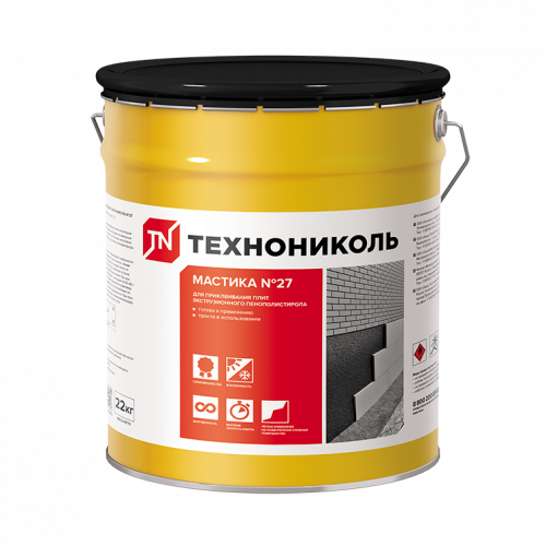 Мастика приклеивающая ТЕХНОНИКОЛЬ №27, ведро 22 кг