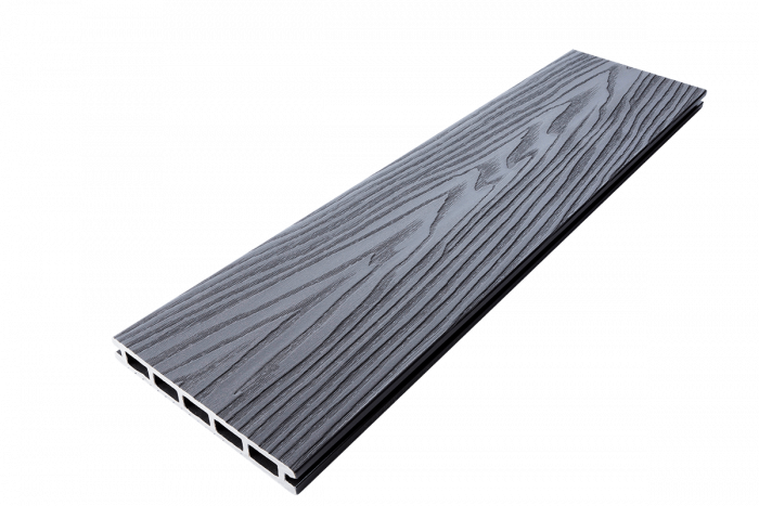 Террасная доска T-DECKS PREMIUM 3D LIGHT CLASSIC (серый)