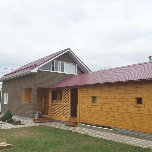 ТЕХНОНИКОЛЬ HAUBERK фасадная плитка, Кирпич​ Песчаный (2 кв.м.)