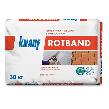 Штукатурка гипсовая Knauf Ротбанд белая 30 кг