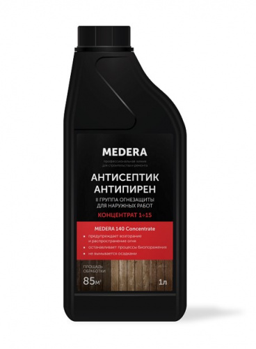 MEDERA 140 - Concentrate. Антисептик-антипирен II группа огнезащиты.1 литр