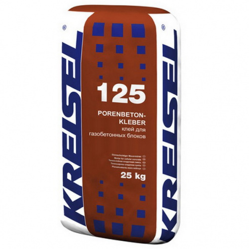 Клей для блоков из ячеистого бетона Kreisel 125 Porenbetonkleber 25 кг