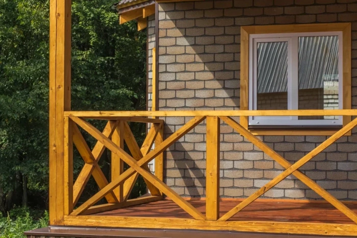 ТЕХНОНИКОЛЬ HAUBERK фасадная плитка, Камень Травертин (2,2 кв.м.)