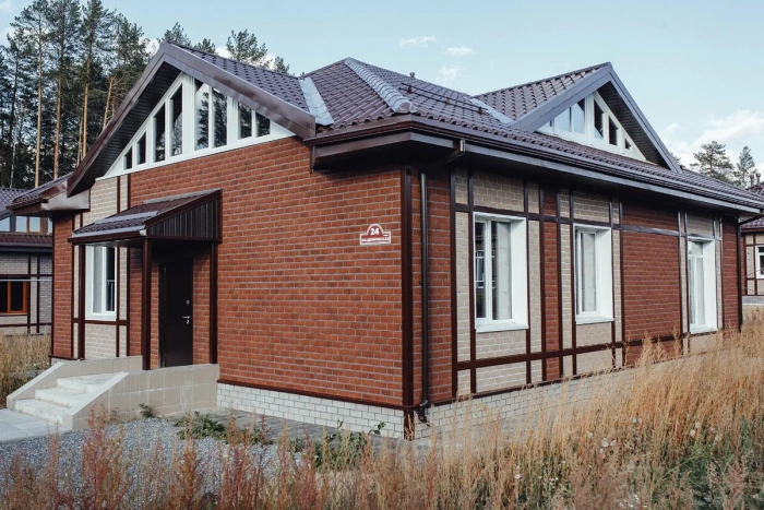 ТЕХНОНИКОЛЬ HAUBERK фасадная плитка, Кирпич​ Терракотовый (2 кв.м.)