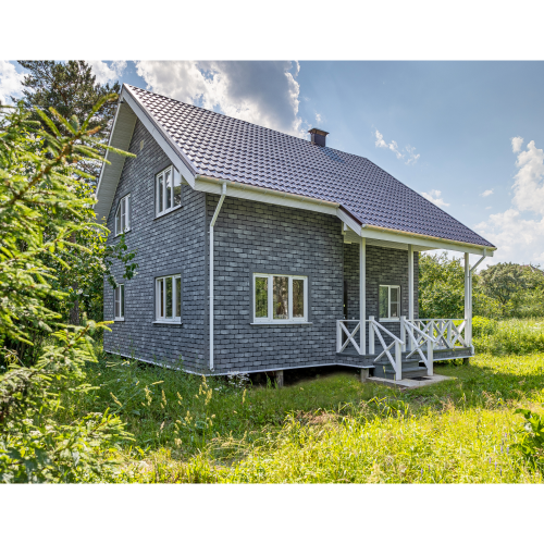 ТЕХНОНИКОЛЬ HAUBERK фасадная плитка, Камень Сланец (2,2 кв.м.)