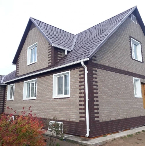 ТЕХНОНИКОЛЬ HAUBERK фасадная плитка, Кирпич​ Античный (2 кв.м.)