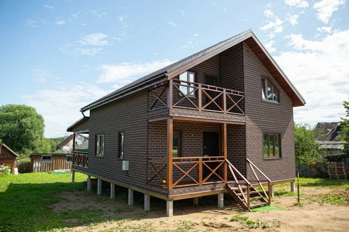 ТЕХНОНИКОЛЬ HAUBERK фасадная плитка, Кирпич​ Баварский (2 кв.м.)