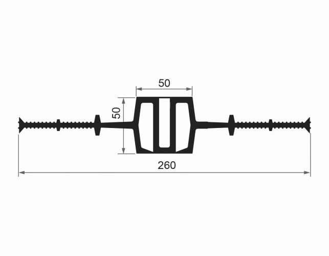ПВХ Гидрошпонка ТехноНИКОЛЬ IM-260/50 (10 м/рул)
