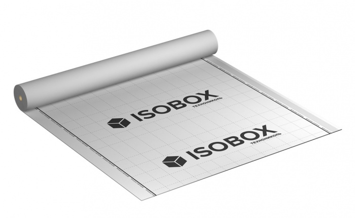 Ветро-влагозащитная пленка ISOBOX А 70 (КЛЕЕВАЯ ПОЛОСА) (1,6 x 43,75 м)