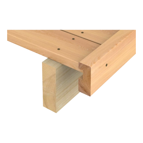 Доска дачная из лиственницы 28×115×950 мм, упаковка (в упаковке 5 шт)