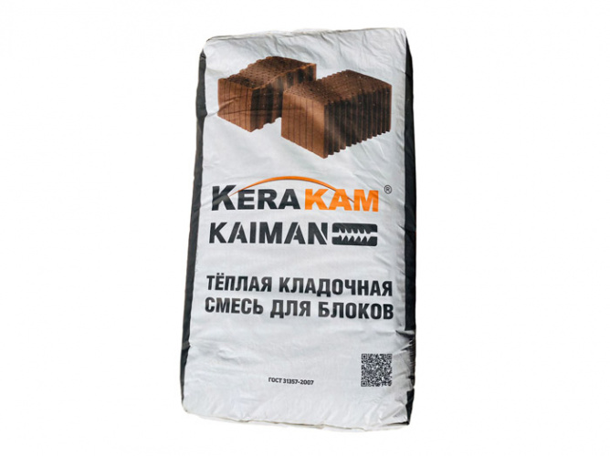 Теплая кладочная смесь для блоков ТМ КЕRАКАМ®, ТМ КАIМАN® (лето)