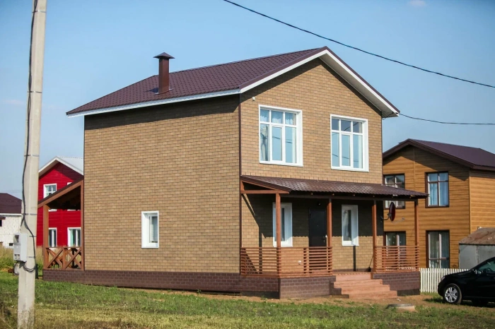 ТЕХНОНИКОЛЬ HAUBERK фасадная плитка, Кирпич​ Песчаный (2 кв.м.)