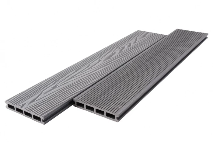 Террасная доска T-DECKS PREMIUM 3D OPTIMA CLASSIC, БРАШИНГ (серый)