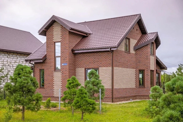 ТЕХНОНИКОЛЬ HAUBERK фасадная плитка, Кирпич​ Античный (2 кв.м.)