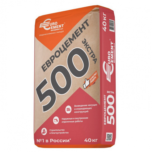 Портландцемент Евроцемент М-500 40 кг
