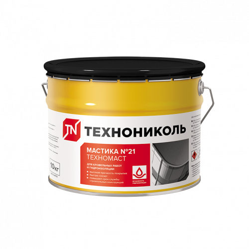 Мастика кровельная ТЕХНОНИКОЛЬ №21 (Техномаст), ведро 10 кг